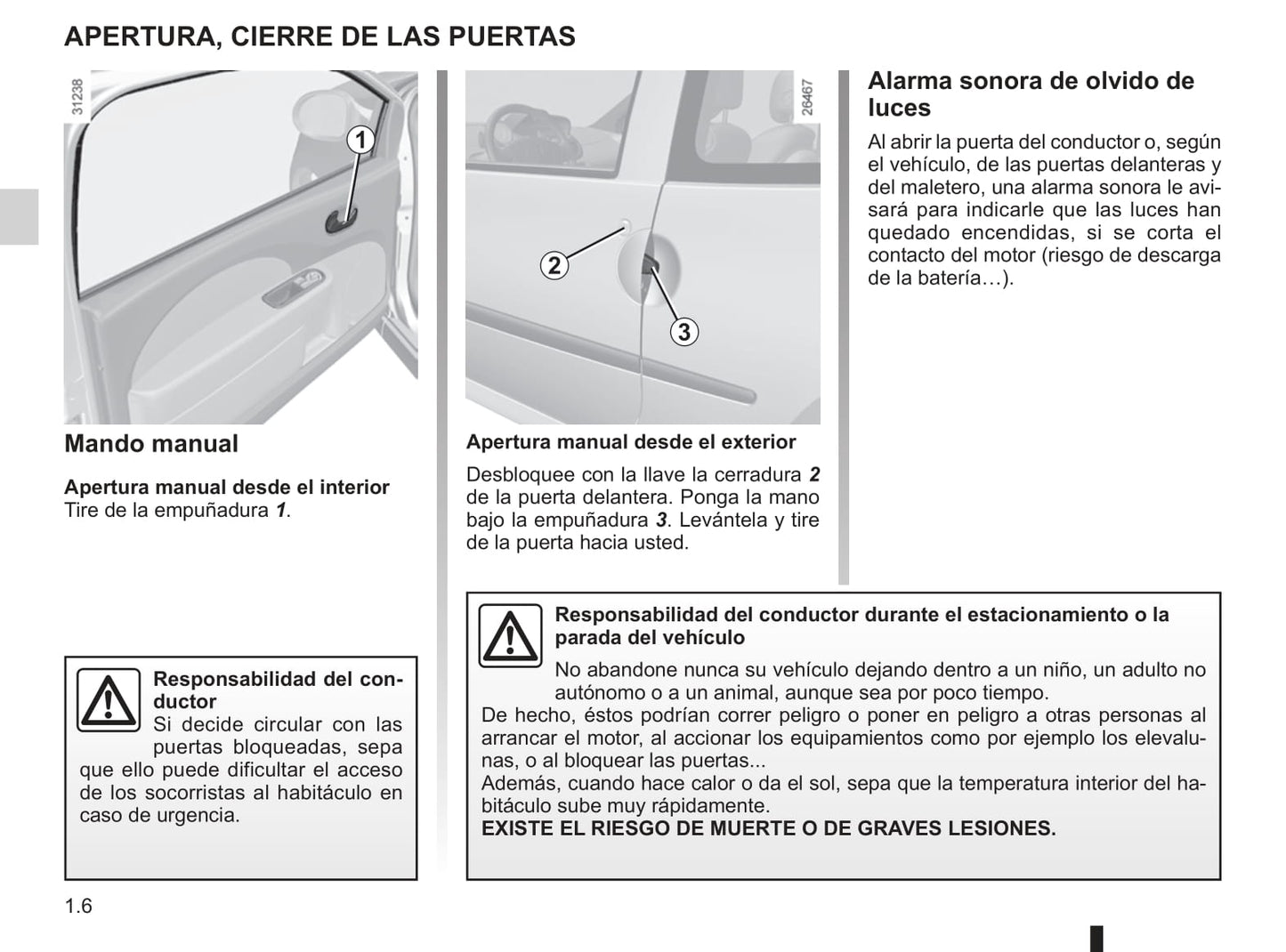 2013-2014 Renault Twingo Owner's Manual | Spanish