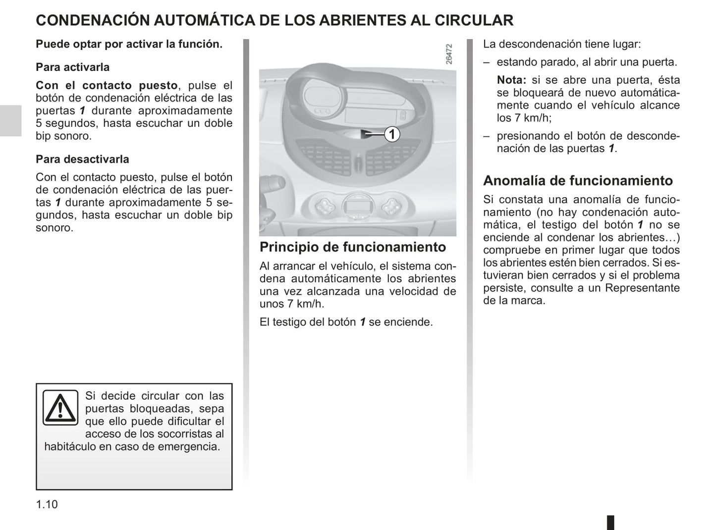 2013-2014 Renault Twingo Owner's Manual | Spanish