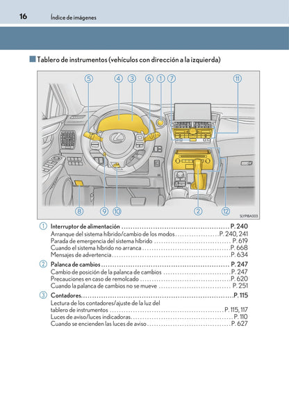 2014-2017 Lexus NX 300h Manuel du propriétaire | Espagnol