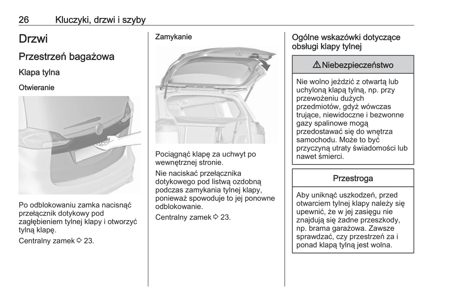 2016-2020 Opel Zafira/Zafira Tourer Gebruikershandleiding | Pools