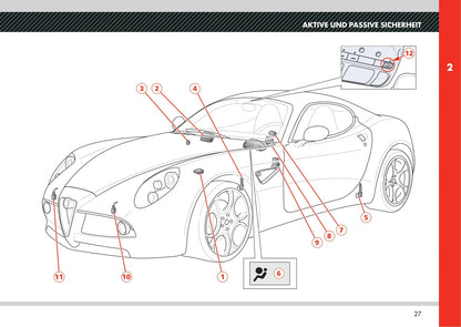 2008 Alfa Romeo 8C Gebruikershandleiding | Duits