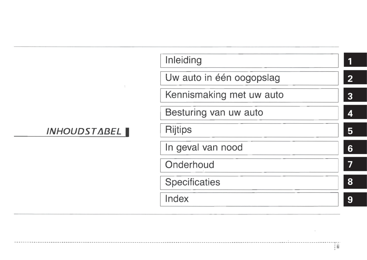 2004-2005 Kia Picanto Bedienungsanleitung | Niederländisch