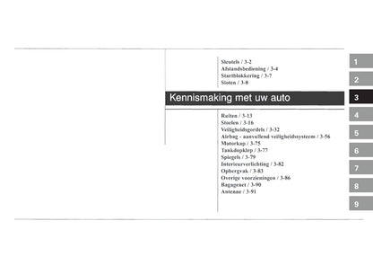 2004-2005 Kia Picanto Bedienungsanleitung | Niederländisch