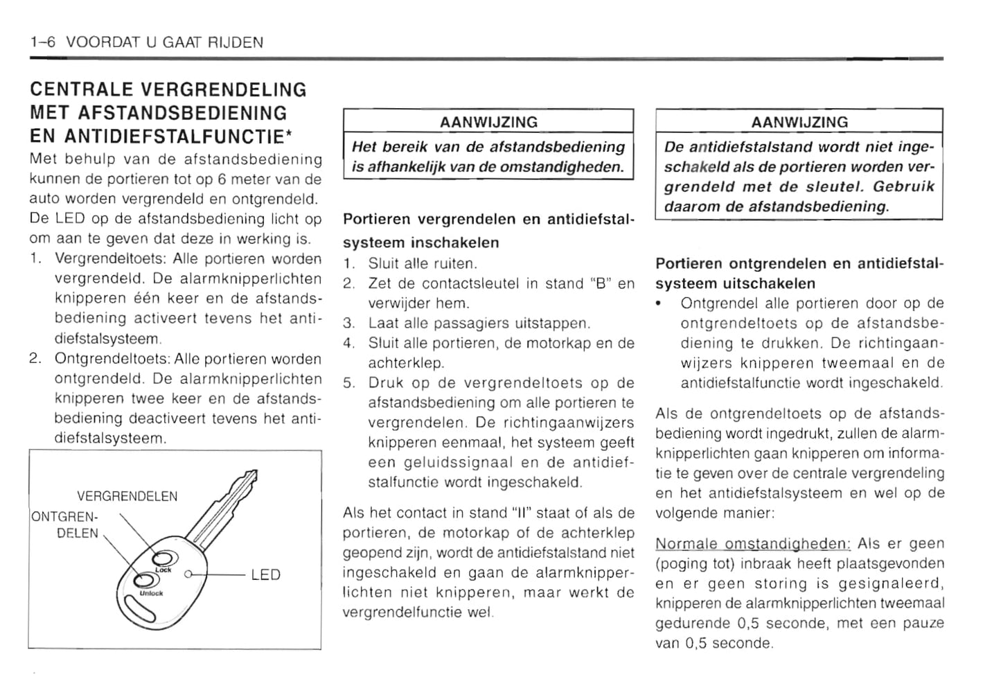 2001-2005 Daewoo Matiz Owner's Manual | Dutch