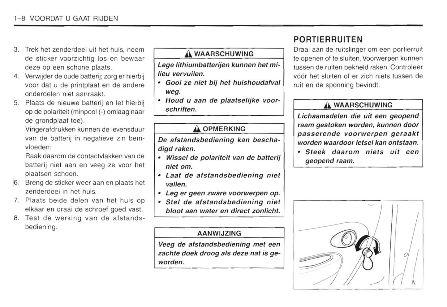 2001-2005 Daewoo Matiz Owner's Manual | Dutch