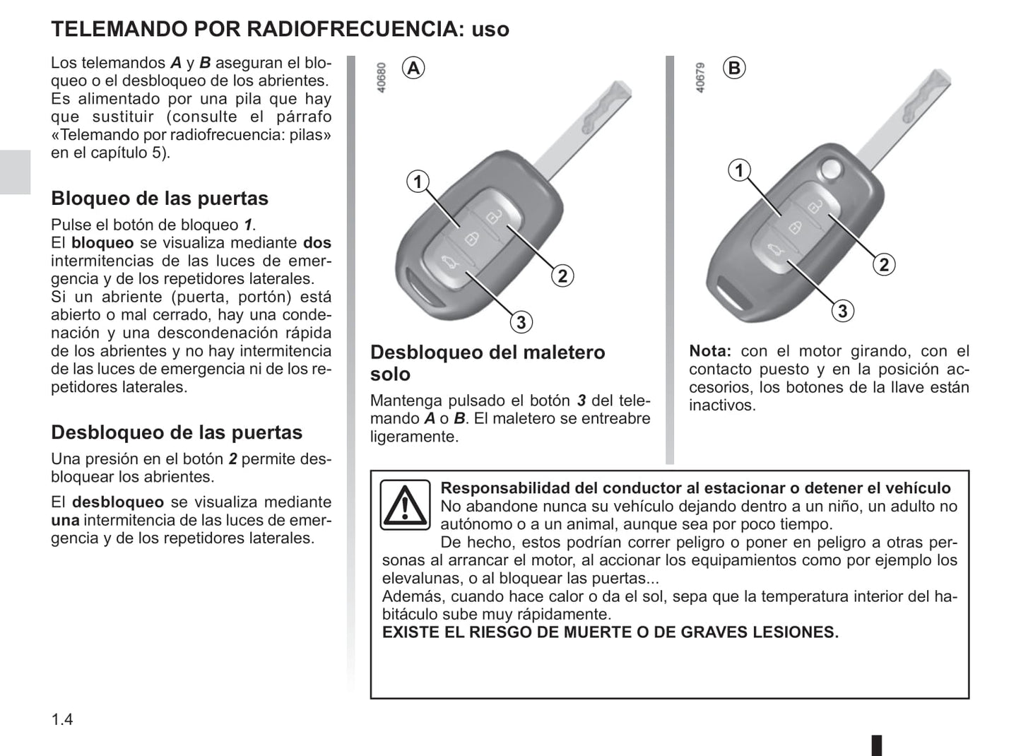 2018-2019 Renault Twingo Owner's Manual | Spanish