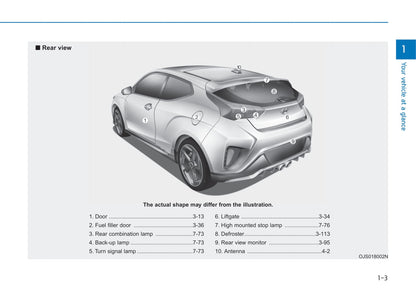 2018-2019 Hyundai Veloster Gebruikershandleiding | Spaans