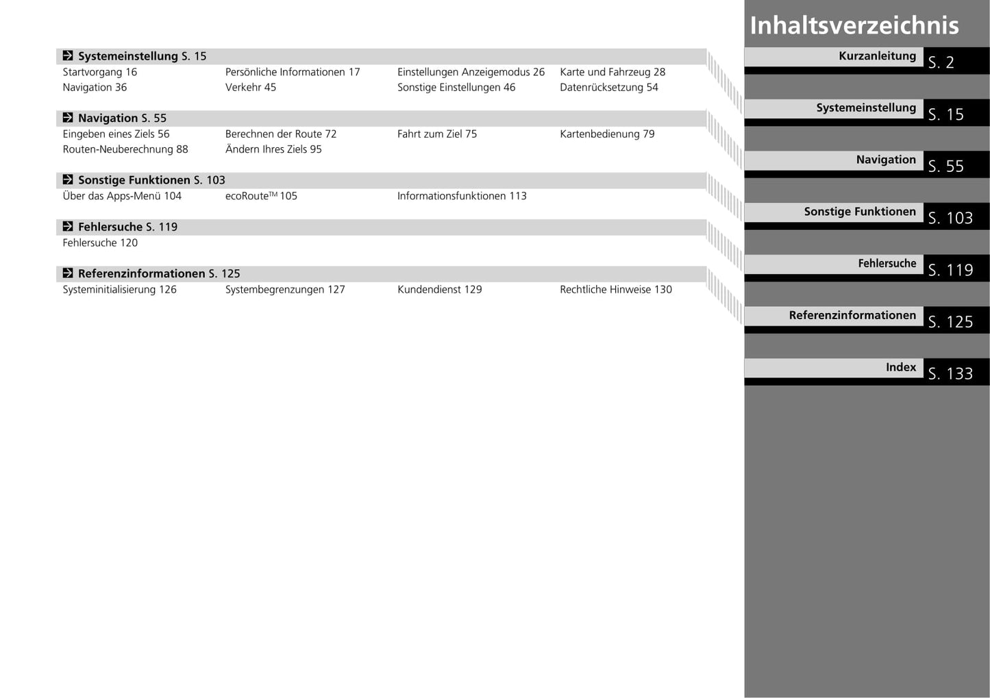 Honda Jazz Navi Bedienungsanleitung 2018 - 2019