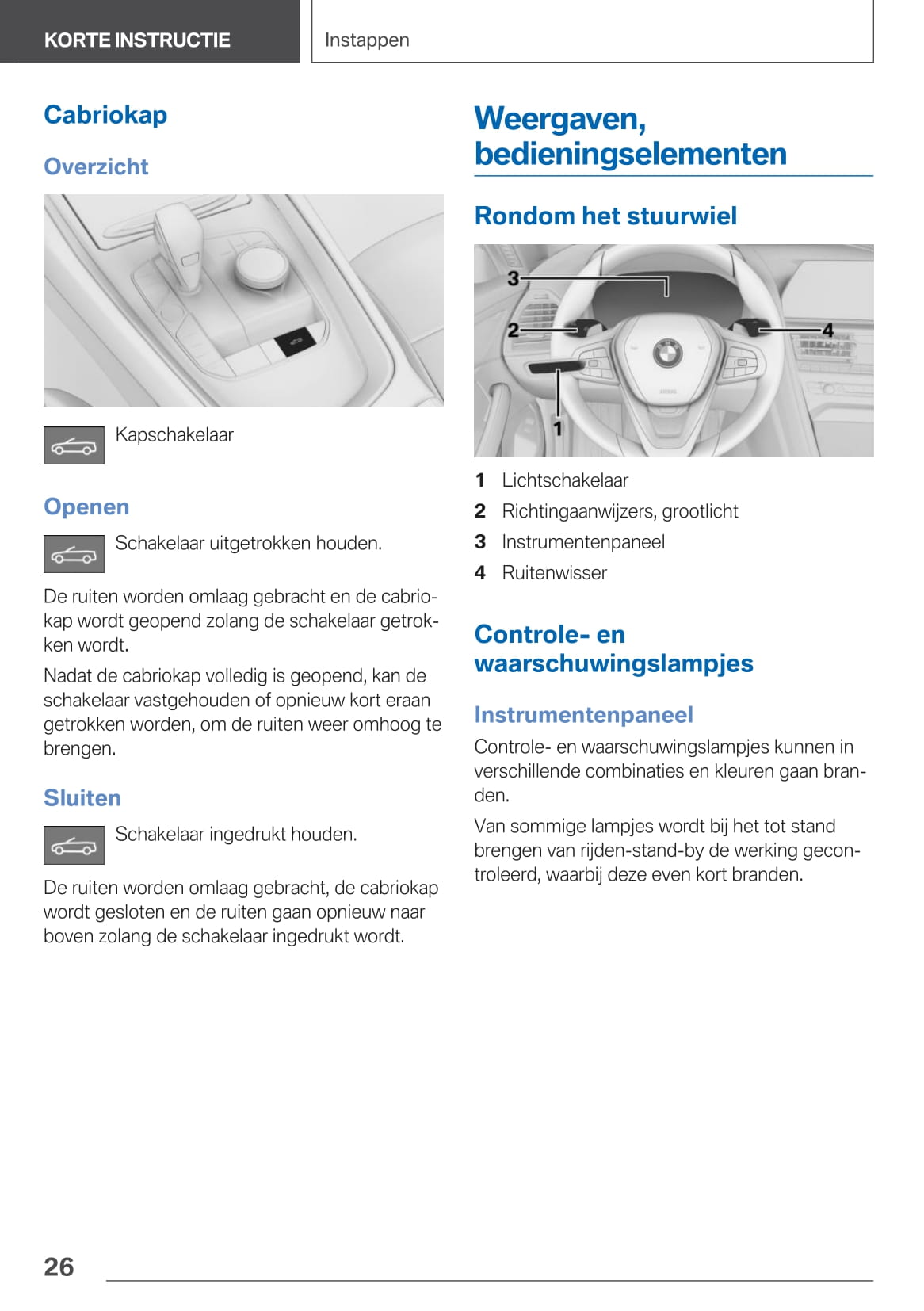 2020-2021 BMW 8 Series Cabrio Owner's Manual | Dutch