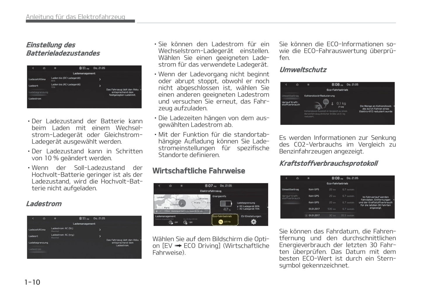 2021-2022 Kia e-Niro Owner's Manual | German