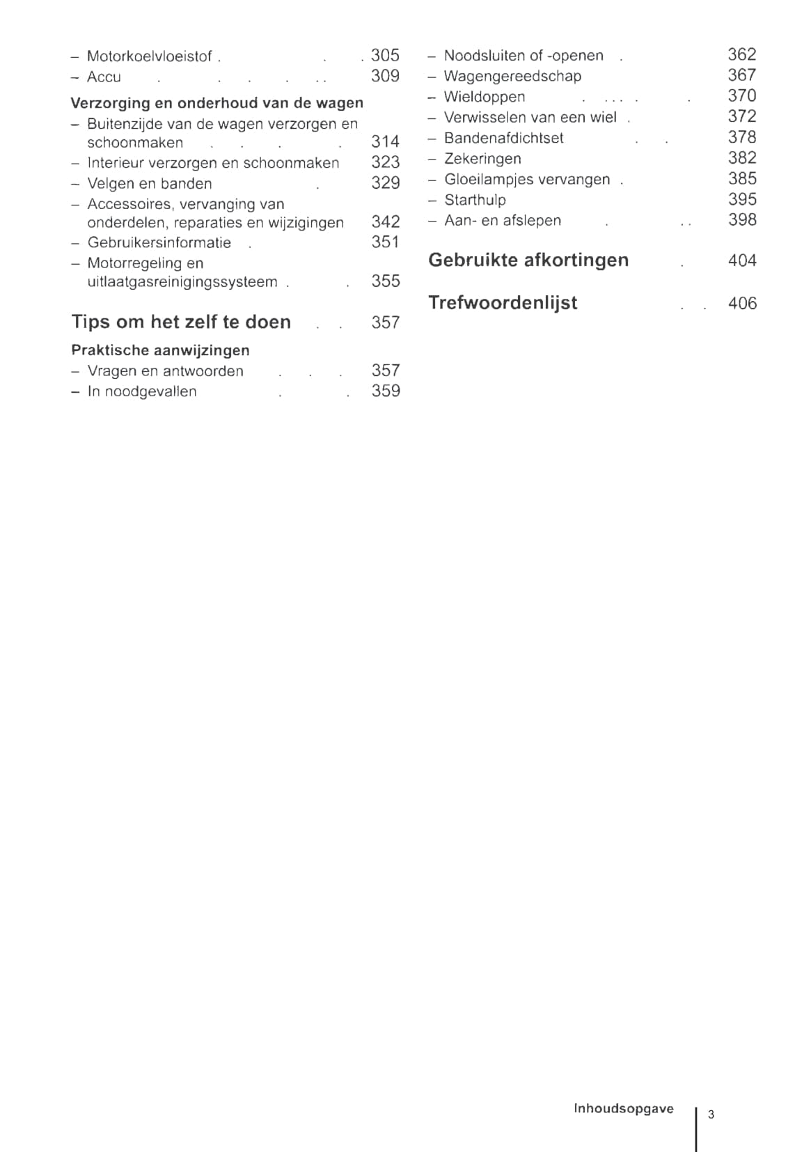 2011-2016 Volkswagen Tiguan Owner's Manual | Dutch