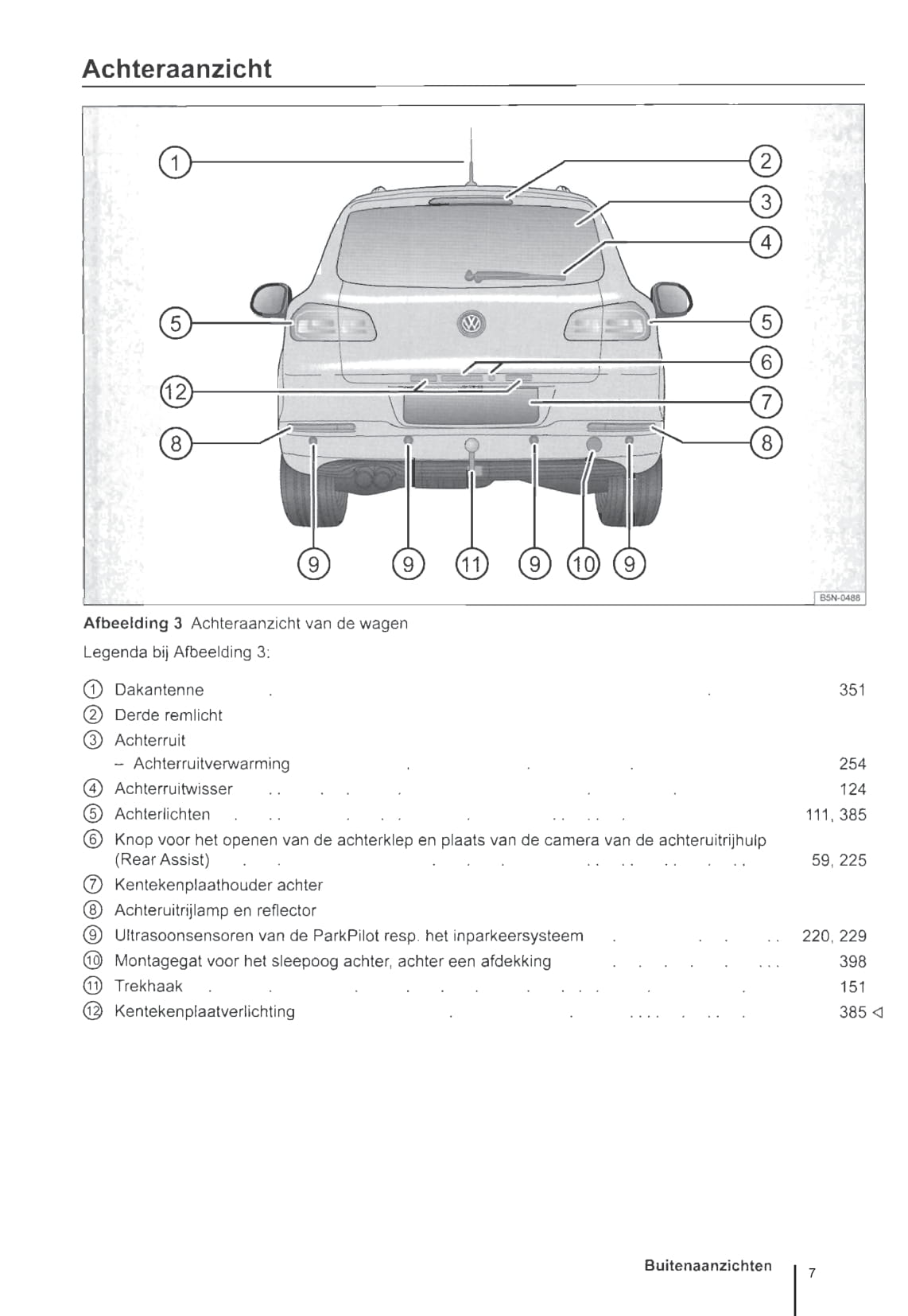 2011-2016 Volkswagen Tiguan Owner's Manual | Dutch