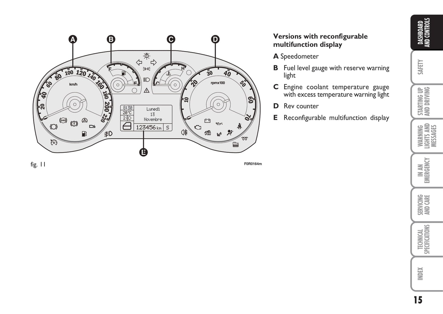 2013-2014 Fiat Linea Bedienungsanleitung | Englisch