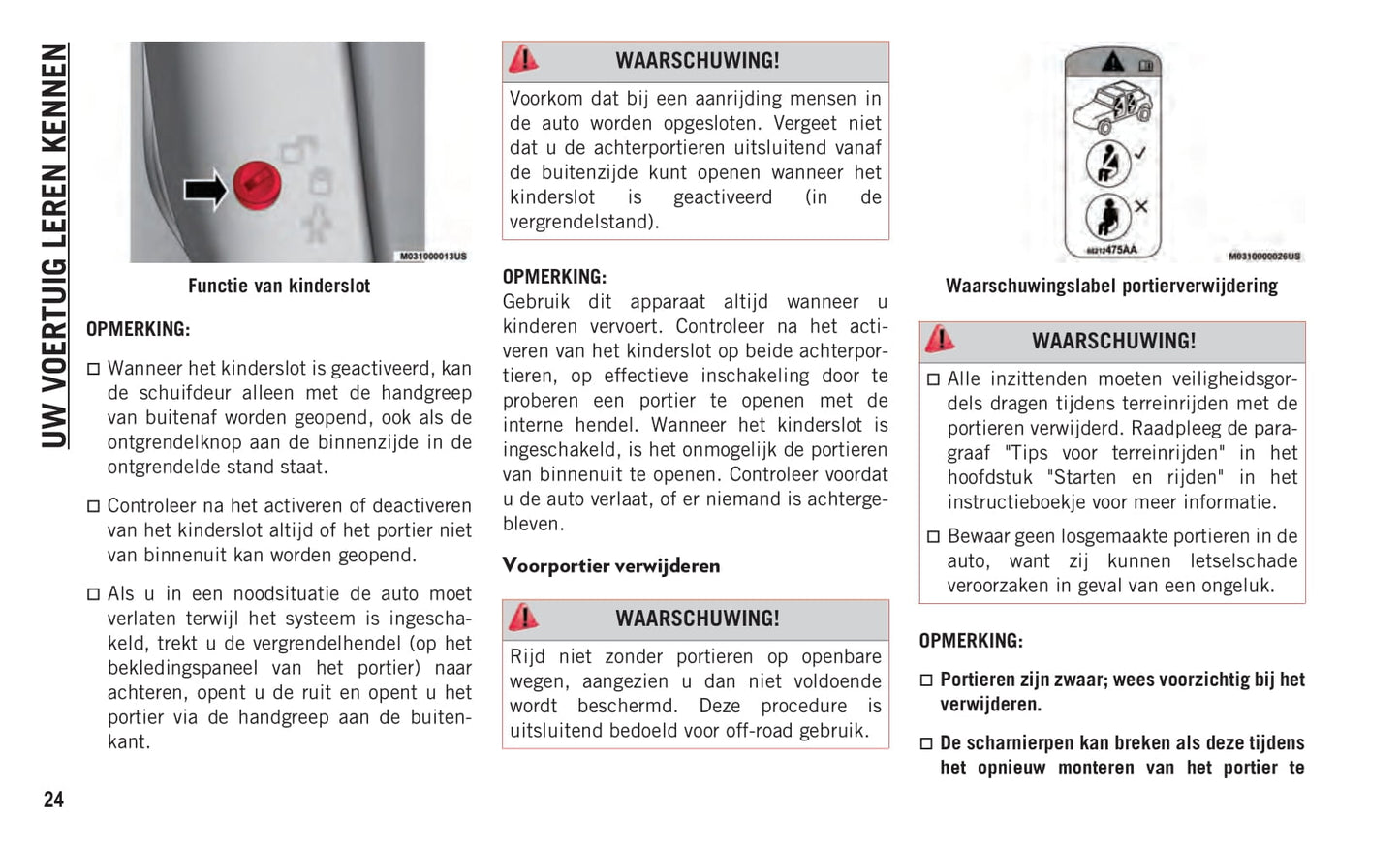 2019-2020 Jeep Wrangler Owner's Manual | Dutch