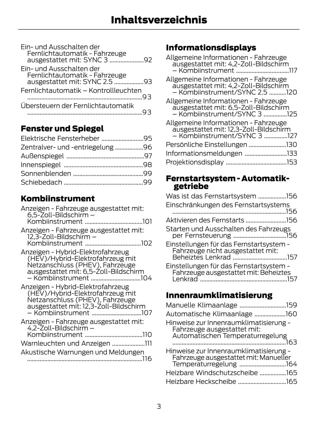 2021 Ford Kuga/Kuga Hybrid Owner's Manual | German