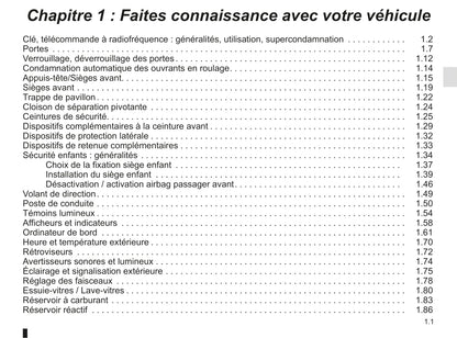 2018-2019 Renault Kangoo Owner's Manual | French