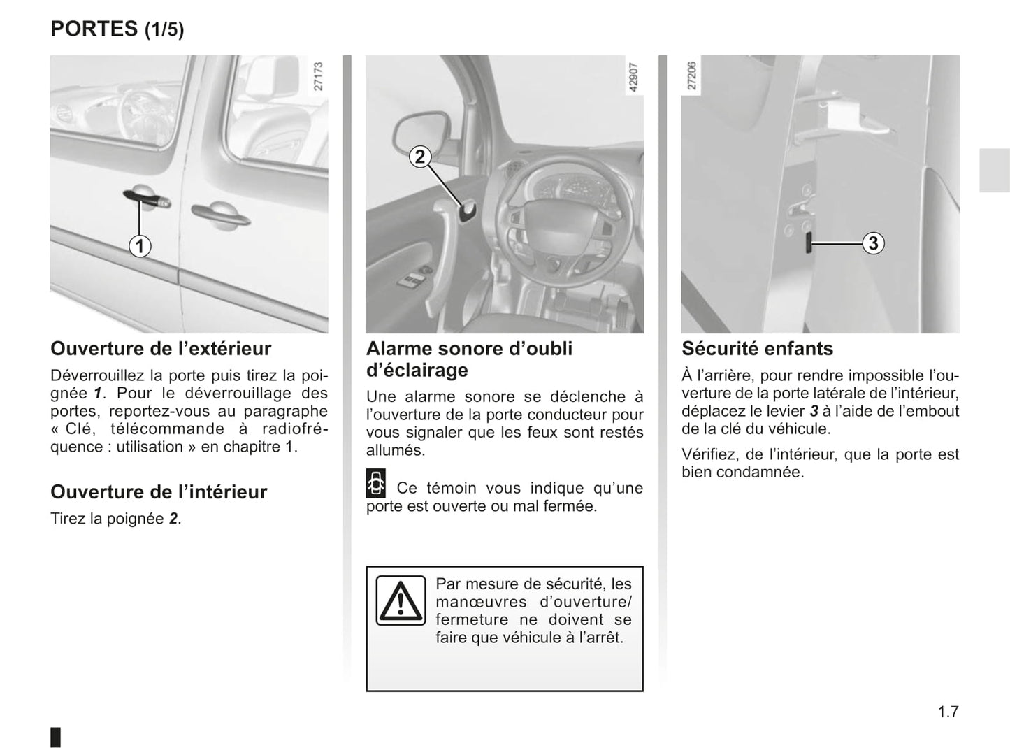 2018-2019 Renault Kangoo Owner's Manual | French