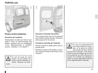 2018-2019 Renault Kangoo Owner's Manual | French