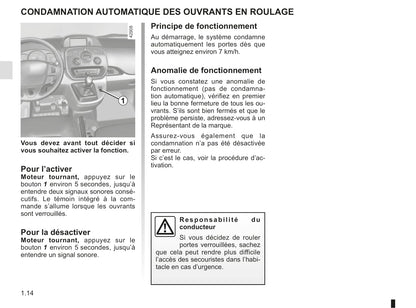 2018-2019 Renault Kangoo Owner's Manual | French