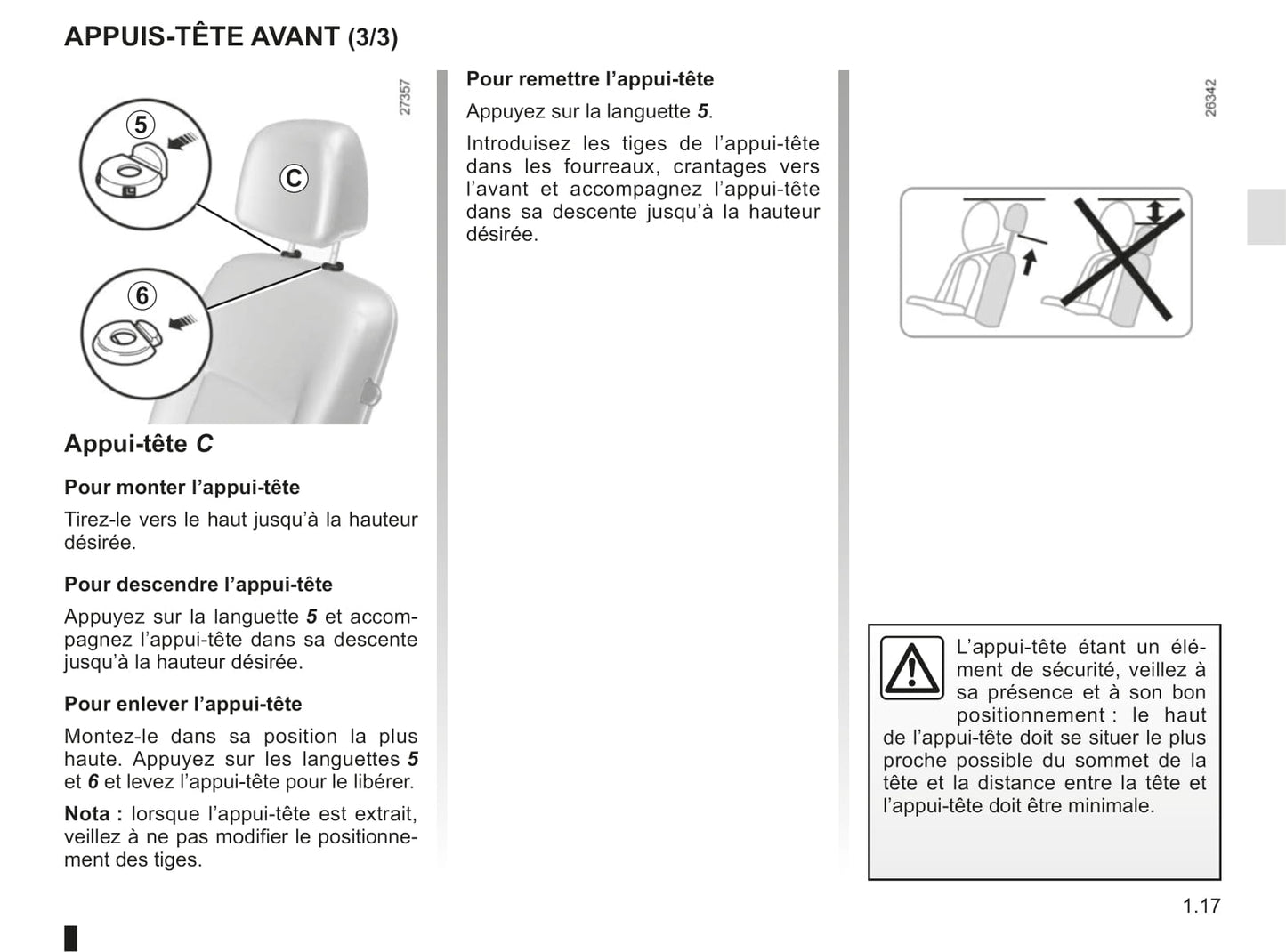 2018-2019 Renault Kangoo Owner's Manual | French