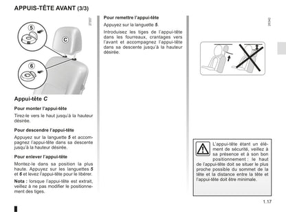 2018-2019 Renault Kangoo Owner's Manual | French