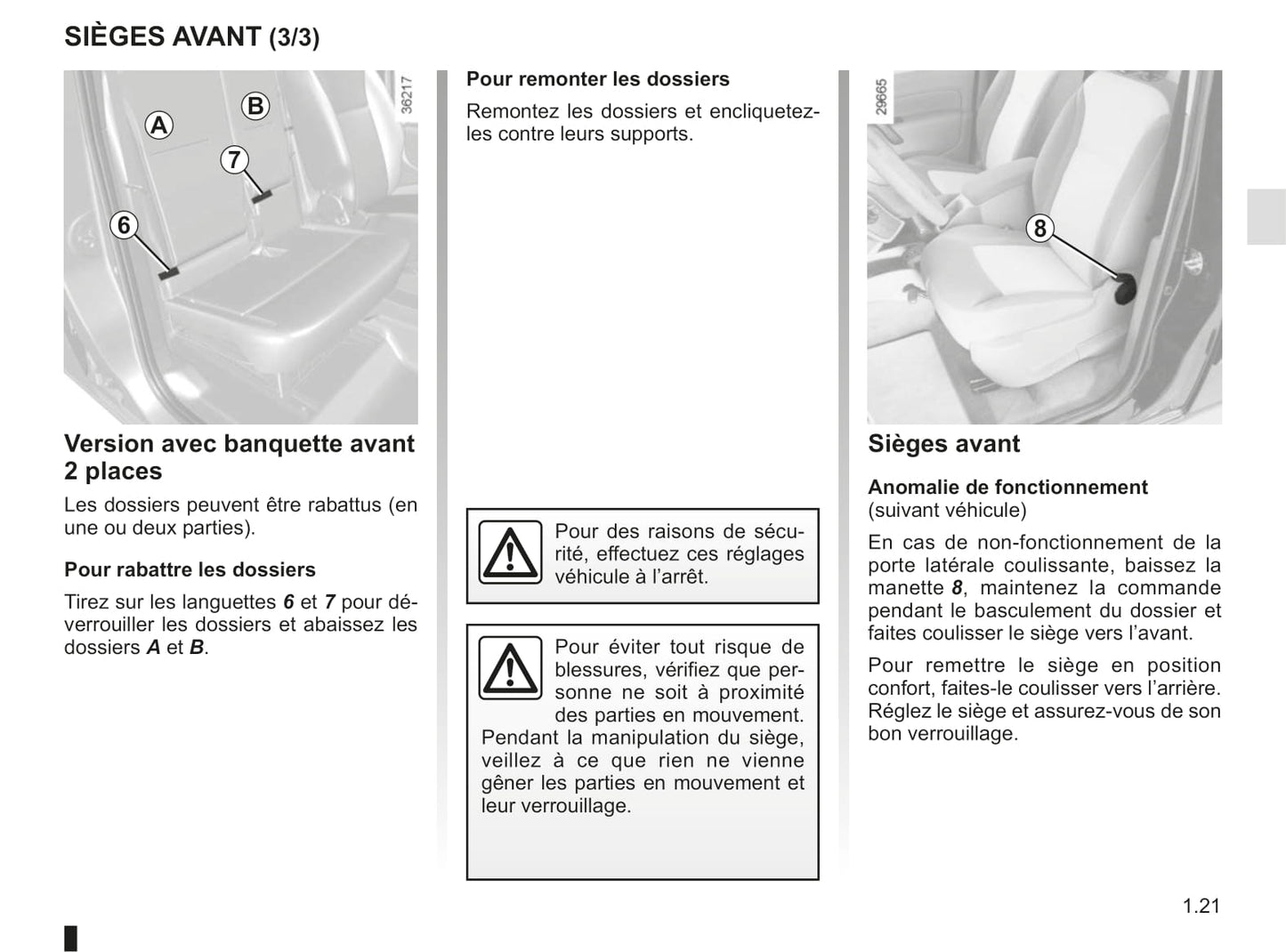 2018-2019 Renault Kangoo Owner's Manual | French