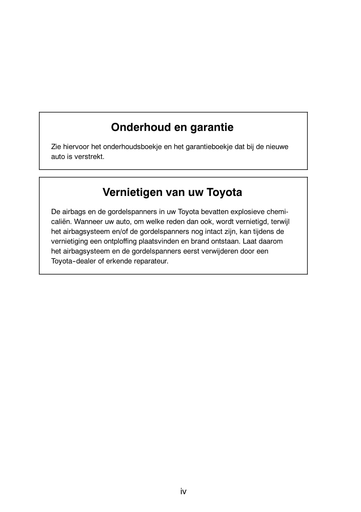 2003-2006 Toyota Avensis Verso Owner's Manual | Dutch