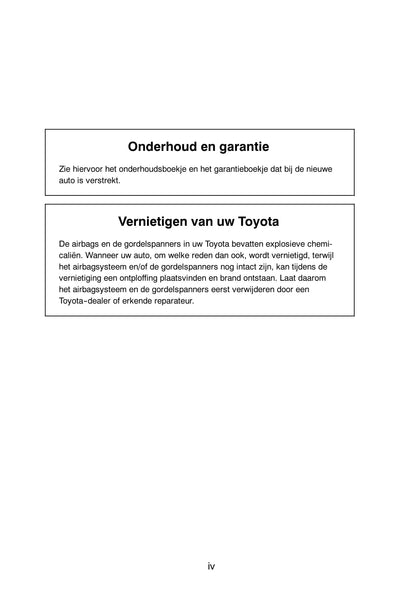 2003-2006 Toyota Avensis Verso Owner's Manual | Dutch