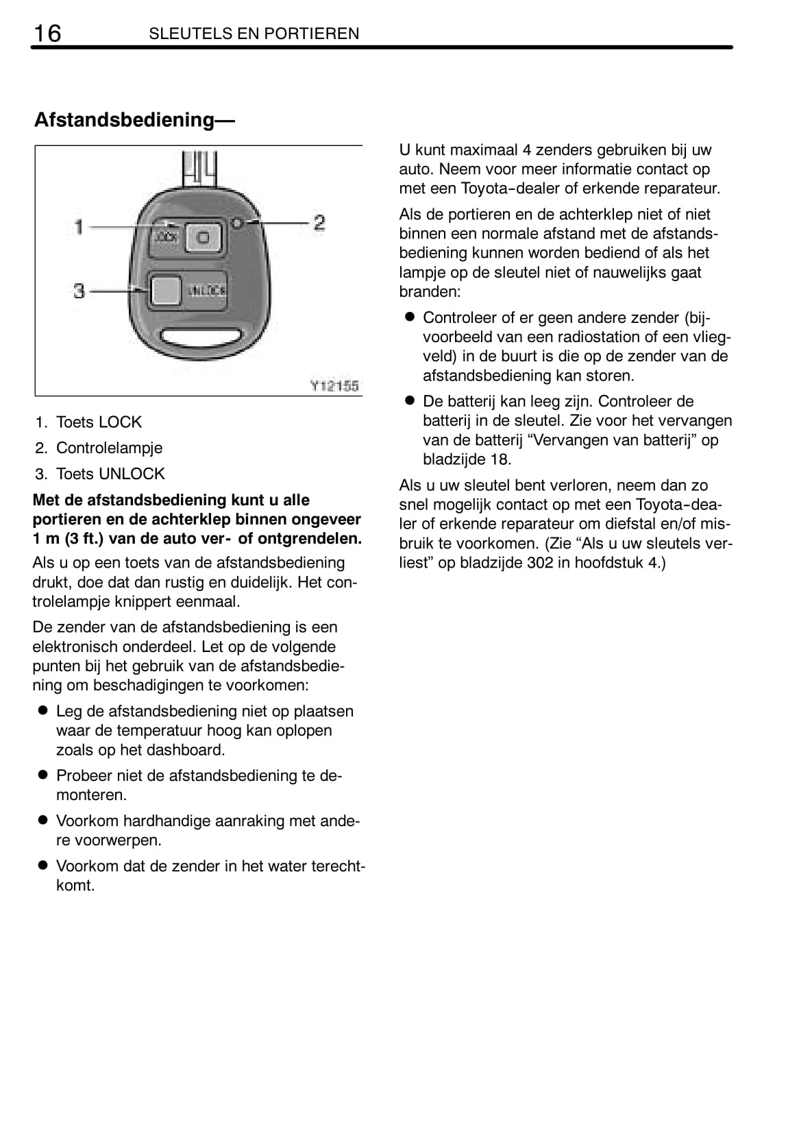 2003-2006 Toyota Avensis Verso Owner's Manual | Dutch