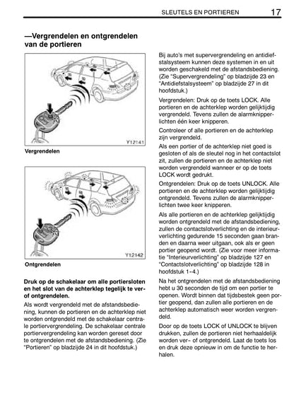 2003-2006 Toyota Avensis Verso Owner's Manual | Dutch