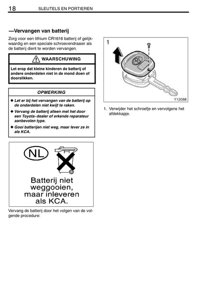 2003-2006 Toyota Avensis Verso Owner's Manual | Dutch