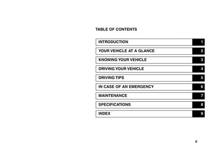 2005-2006 Kia Sorento Owner's Manual | English