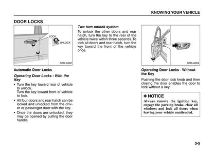 2005-2006 Kia Sorento Owner's Manual | English