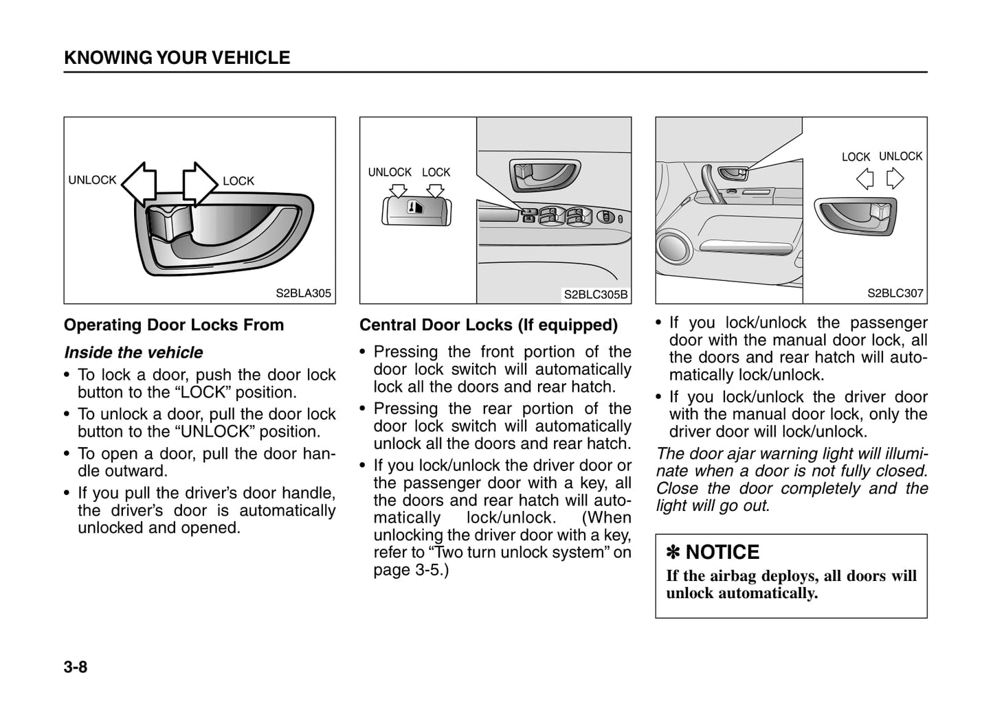 2005-2006 Kia Sorento Owner's Manual | English