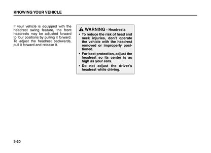 2005-2006 Kia Sorento Owner's Manual | English