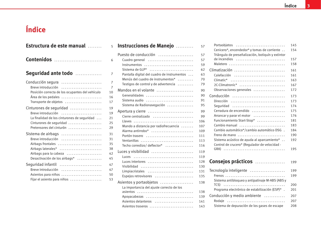 2009-2010 Seat Altea Owner's Manual | Spanish