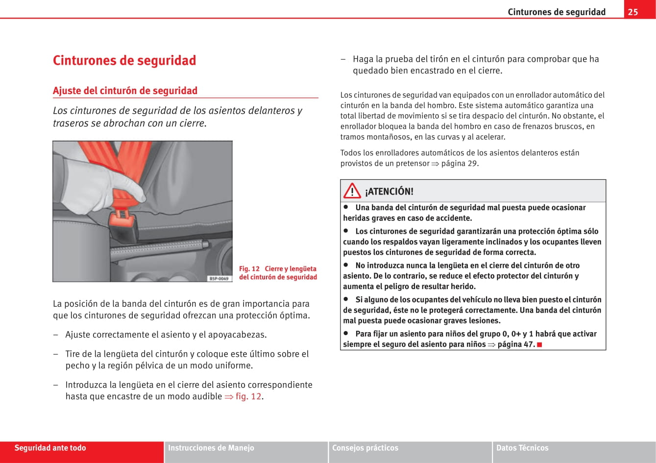 2009-2010 Seat Altea Owner's Manual | Spanish