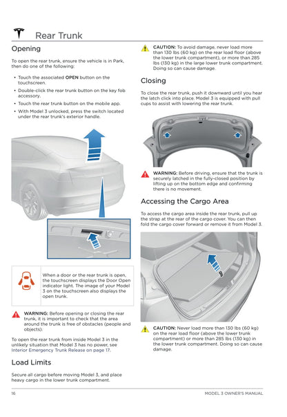 2020 Tesla Model 3 Owner's Manual | English