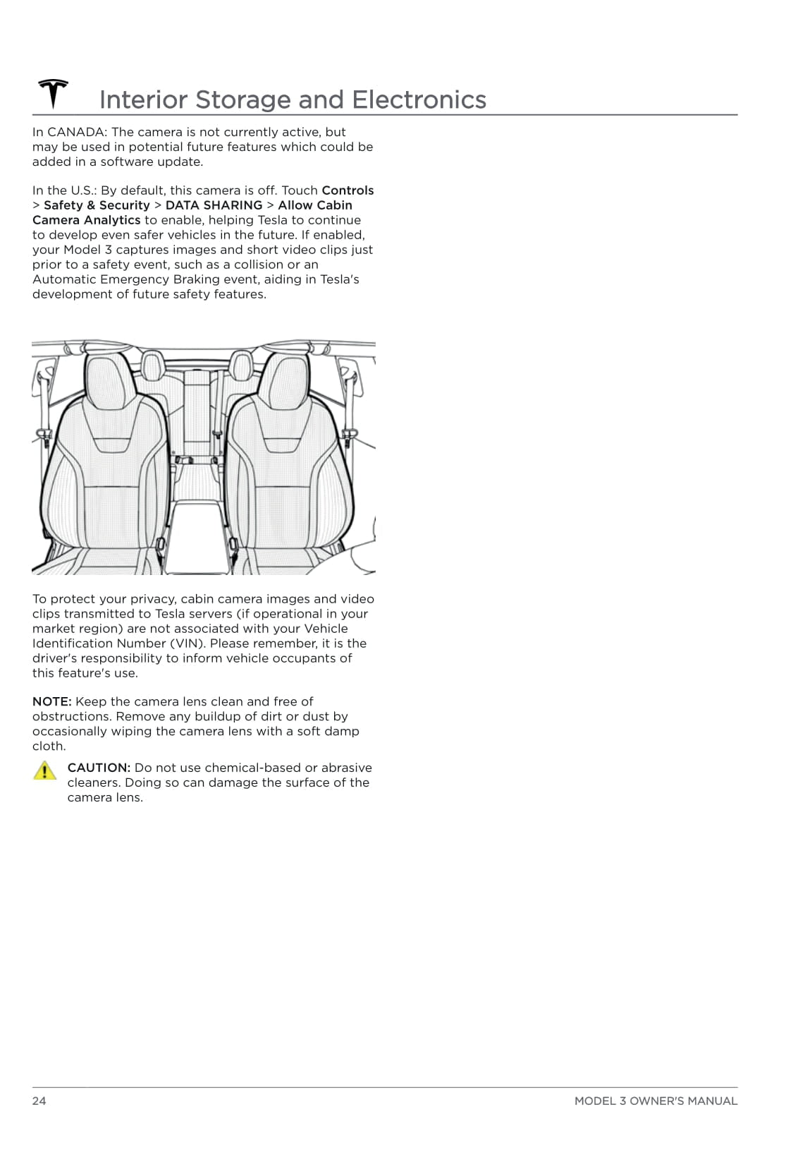 2020 Tesla Model 3 Owner's Manual | English