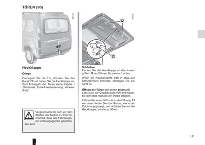 2015-2016 Renault Kangoo Owner's Manual | German