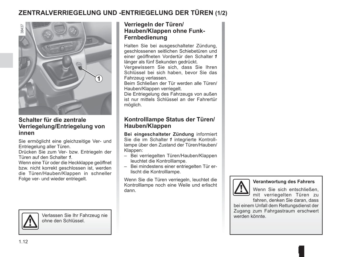 2015-2016 Renault Kangoo Owner's Manual | German