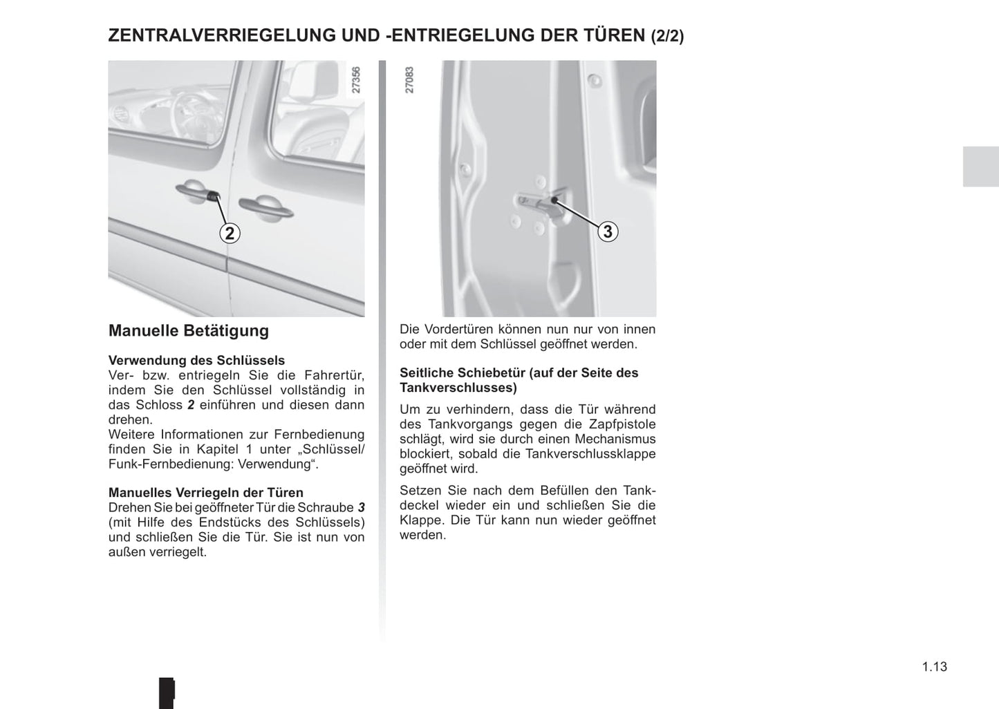 2015-2016 Renault Kangoo Owner's Manual | German