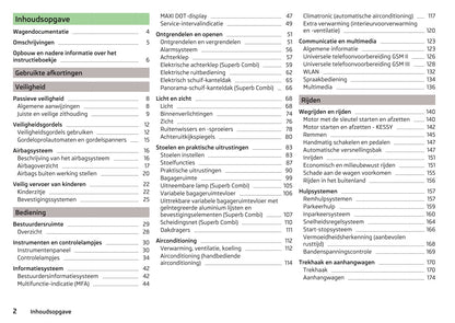 2014-2015 Skoda Superb Gebruikershandleiding | Nederlands