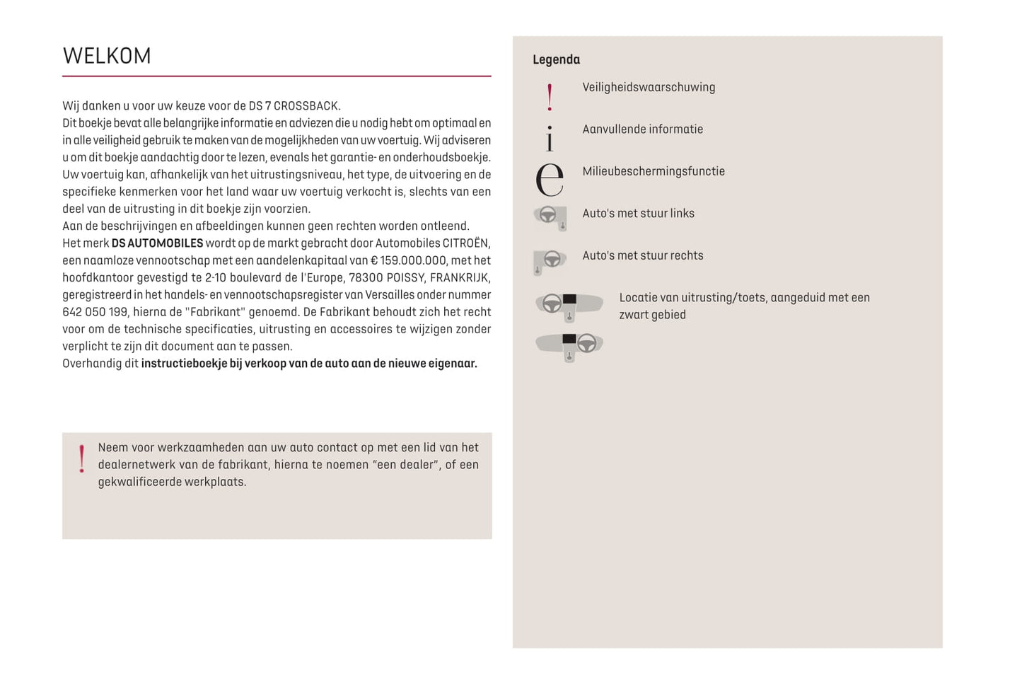 2021-2022 DS Automobiles DS 7 Crossback Gebruikershandleiding | Nederlands