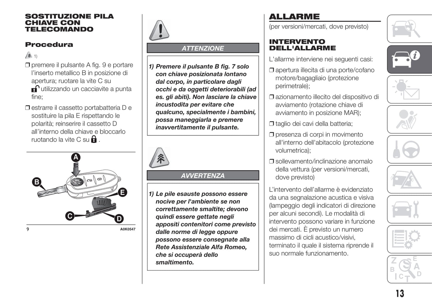 2010-2014 Alfa Romeo Giulietta Manuel du propriétaire | Italien