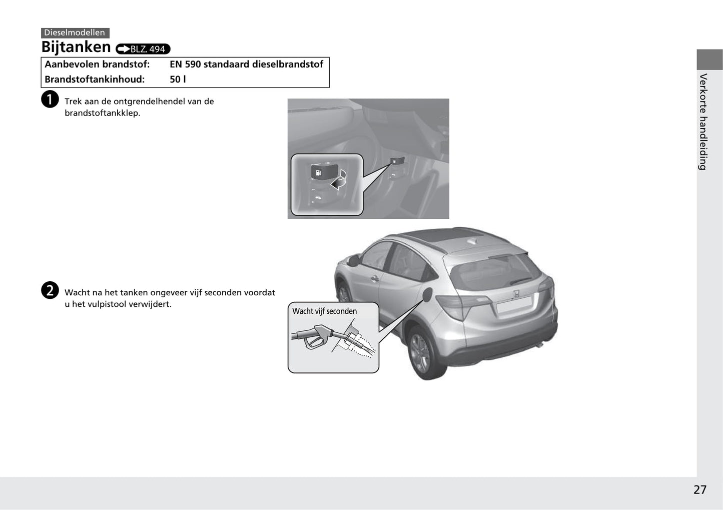 2018-2019 Honda HR-V Bedienungsanleitung | Niederländisch