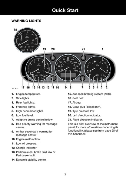 2006-2007 Jaguar XJ Gebruikershandleiding | Engels