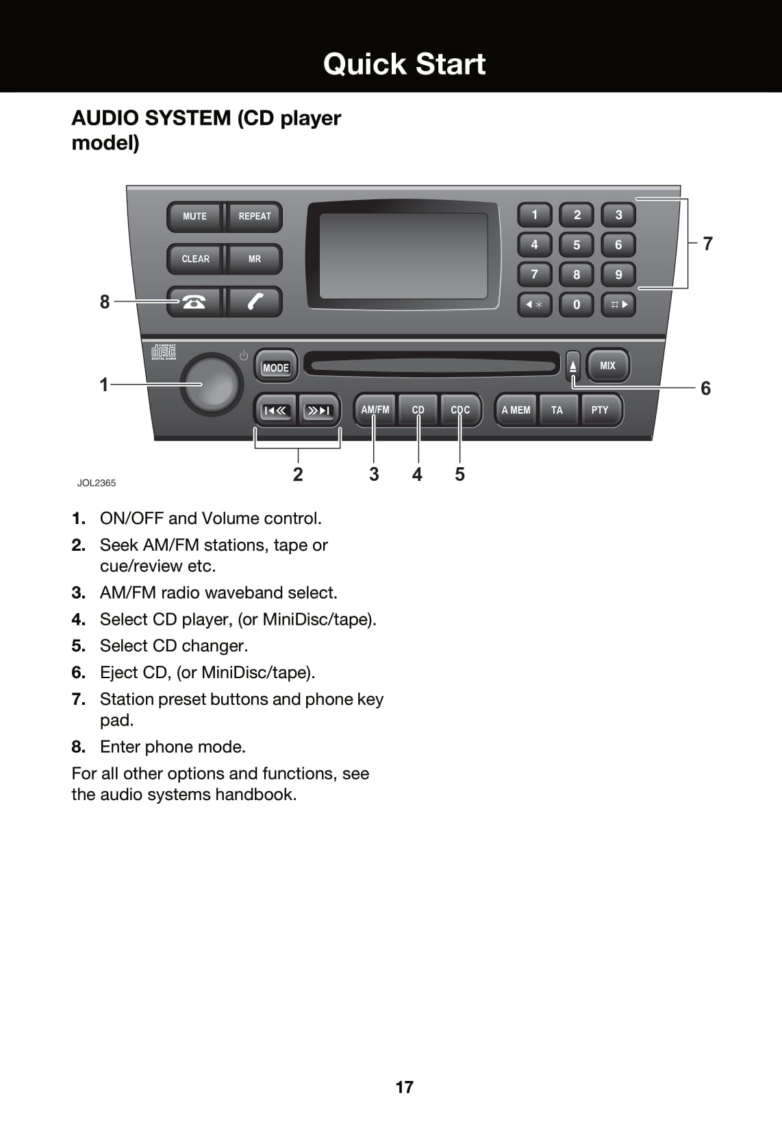 2006-2007 Jaguar XJ Gebruikershandleiding | Engels