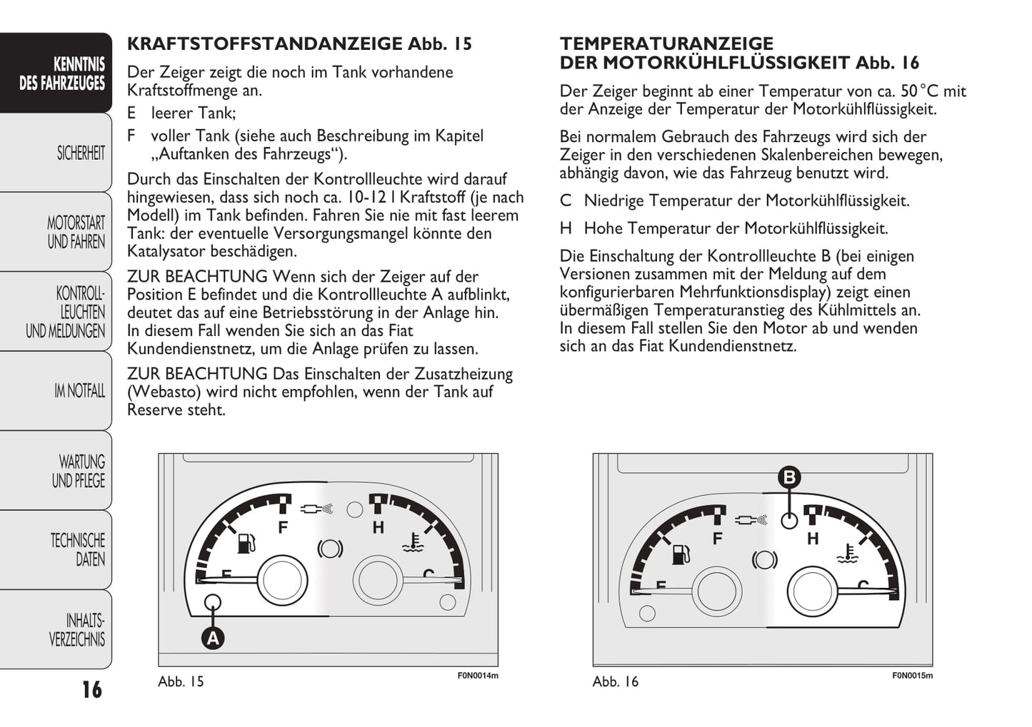 2013-2014 Fiat Ducato/Ductato Euro 4 Owner's Manual | German