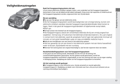 2018-2019 Honda CR-V Hybrid Owner's Manual | Dutch